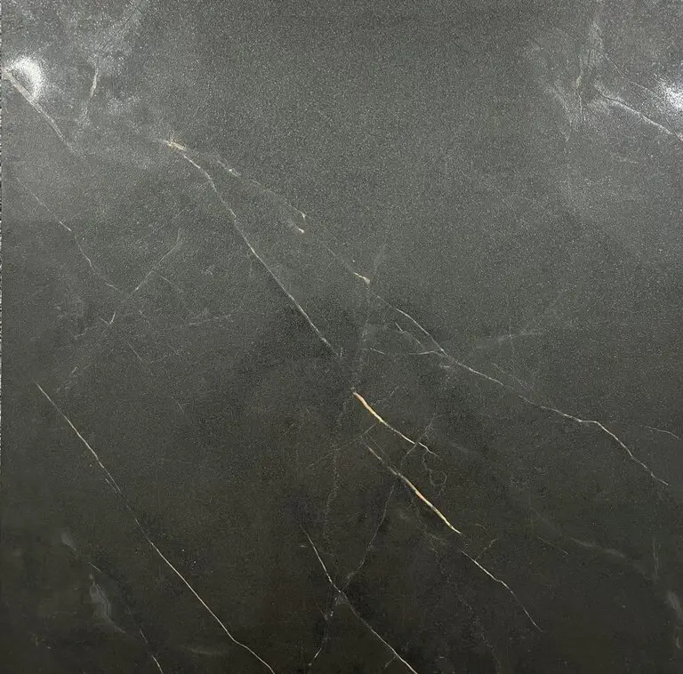 Grès cérame Imperial Black Lappato 60x60 - carreaux Sahara avec veines dorées